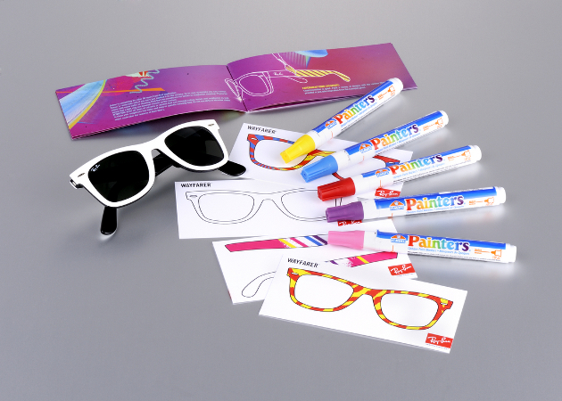 Ray Ban Wayfarer para colorir